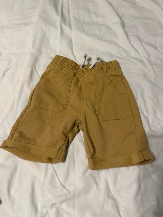 Three-Pack Pull-On Shorts - Navy, Chambray, Mustard - Picture 7 of 9